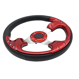 <span class=keywords><strong>12</strong></span>.5 인치 PU 유니버설 레드 수정 골프 카트 스티어링 휠 보트 스티어링 휠 - Product Image 2