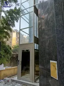 250kg 380kg 2-3 kişi ev asansör yolcu ev 1-4 katlı konut ev için açık asansör asansör