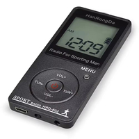 Radio Portátil de Fábrica con Reproductor MP3, Pantalla Digital, Podómetro, Batería Recargable para Correr, Deportes, Radio MP3 para Exteriores
