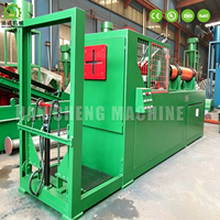 Machine à débordure hydraulique à crochet simple/double certifiée HC pour le recyclage des pneus, avec roulement et garantie d'un an, facile à utiliser