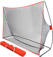 Filet de golf robuste en acier et polyester de 3,05 x 2,13 m pour l'entraînement en extérieur dans la cour - Pour tous les golfeurs