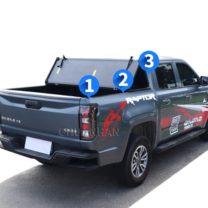 Benext Factory alta calidad duro Tri Fold aluminio 4x4 camioneta cama cubierta Tonneau cubierta para <span class=keywords><strong>Toyota</strong></span> Hilux Revo Vigo <span class=keywords><strong>Tundra</strong></span> - Product Image 1