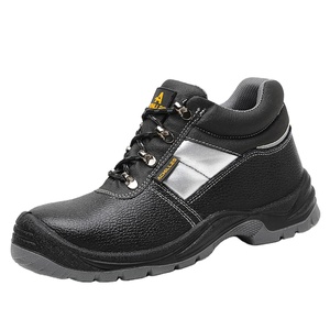 Zapatos de seguridad de cuero de trabajo industrial con punta de acero antideslizantes verificados a prueba de agua para evitar pinchazos - Product Image 3
