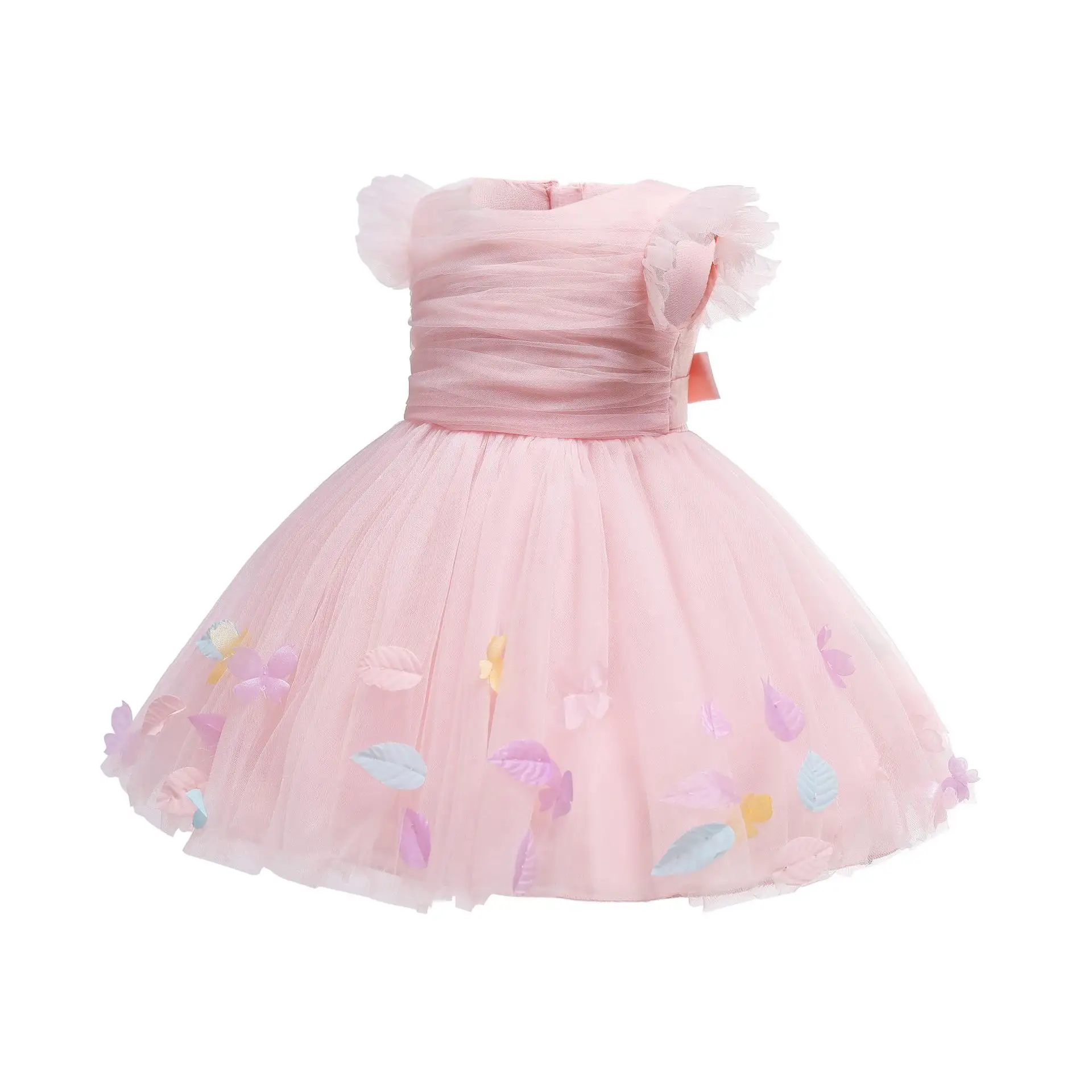 China Supply boutique tutu dresses for kids girls new baby girl dress backless design frock