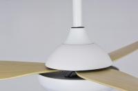 Ventilateur de plafond LED moderne à moteur DC avec lumière, design personnalisé, marque privée, télécommande, directement de l'usine pour les distributeurs