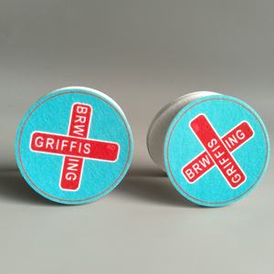 Posavasos de fieltro de primera calidad, Material duradero de fácil limpieza para bebidas absorbentes de 4x4 pulgadas - Product Image 2