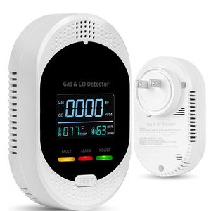 Détecteur de monoxyde de carbone et de fumée 4-en-1 avec alarme, télécommande et détection de température et d'humidité, modèle 2026 - Product Image 1