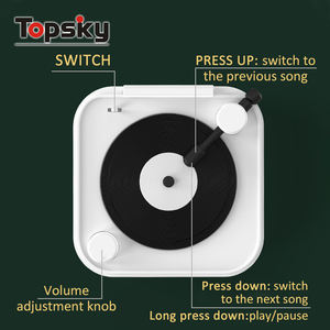 <span class=keywords><strong>Mini</strong></span> tocadiscos portátil Retro de plástico PP para <span class=keywords><strong>Piano</strong></span> inalámbrico, regalos de música educativos más nuevos para niños - Product Image 5