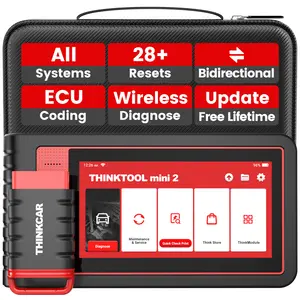 Thinktool Mini Auto Diagnostics Scanner herramienta de diagnóstico de coche obd2 ECU Codificación Prueba activa 28 Restablecimiento Gratis Actualización de por vida Herramienta de coche