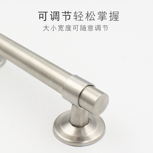 Poignée de porte réglable en acier inoxydable, design minimaliste pour porte en bois et porte de sécurité - Product Image 3