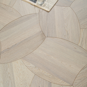 Parquet en chêne blanc européen multicouche antidérapant, faible entretien, norme EN717-1 Grade ABC, 14 mm 16 mm, à rainures et languettes, pour appartement - Product Image 1