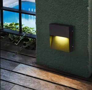 Lampes d'escalier OEM en alliage d'aluminium IP65 avec capteur Lampe murale LED moderne décorative pour l'extérieur Construction extérieure - Product Image 1