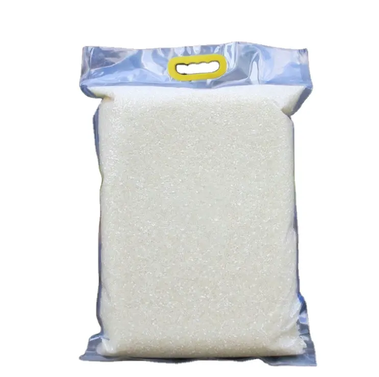 Source Usine Spot Transparent Échantillon Gratuit 5kg 10kg Sac D'emballage De Farine En Plastique Laminé Sac D'emballage De Riz Sous Vide