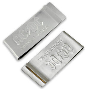 高品質昇華ホールドミニチュアマネークリップギフトハードウェアカスタムロゴパーソナライズされたメンズローズゴールド真鍮マネークリップ - Product Image 2