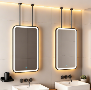 <span class=keywords><strong>Specchio</strong></span> quadrato con <span class=keywords><strong>specchio</strong></span> da bagno sospeso per il trucco con <span class=keywords><strong>specchio</strong></span> Smart Touch - Product Image 1