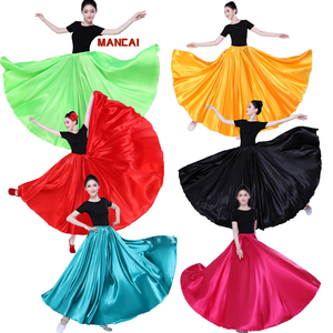 Vestidos Tradicionales de <span class=keywords><strong>Flamenco</strong></span> para Mujer, Estilo Señorita Española, con Gran Vuelo de 720 Grados, para Carnaval, <span class=keywords><strong>Fiesta</strong></span>, Baile de Salón, Danza del Vientre - Product Image 3