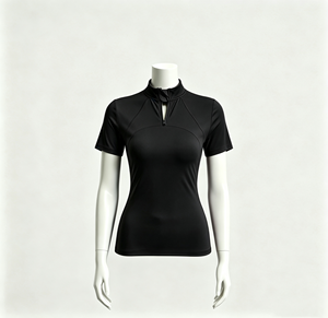 Completo Estivo da Equitazione <span class=keywords><strong>per</strong></span> Donne, Maglietta <span class=keywords><strong>a</strong></span> Maniche Corte ad Asciugatura Rapida <span class=keywords><strong>per</strong></span> Equitazione all'Aperto, <span class=keywords><strong>Abbigliamento</strong></span> Professionale da Cavallerizza - Product Image 4