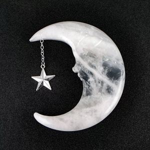 Chất lượng cao bán buôn freeform chữa bệnh thạch anh đá pha lê mặt trăng khắc chủ khắc thiết kế cho ngày của mẹ - Product Image 4