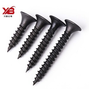 Tornillos para paneles de yeso de acero negro directo de fábrica, cabeza de corneta ennegrecida fosfatada, diseño antigrietas, rosca de doble <span class=keywords><strong>Curso</strong></span> para - Product Image 4