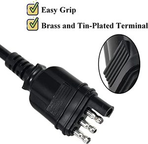 Câble spiralé d'extension de <span class=keywords><strong>remorque</strong></span> plat à 4 voies 4 pieds 4 broches mâle et femelle Adaptateur de faisceau de câblage Câble spiralé extensible - Product Image 6