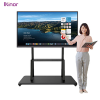 Интерактивная смарт-доска Ikinor 75 дюймов 4K LCD с 20-точечным сенсорным управлением, алюминиевая рамка, SSD 256 ГБ, Intel Core i3/i5/i7 для образовательных учреждений