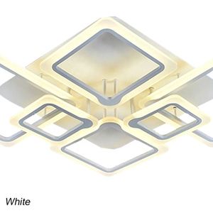 Lámpara de techo con anillo circular Led de acrílico moderno, decoración de hierro para el hogar, dormitorio, sala de estar, luz de techo Led acrílica Simple Rc - Product Image 5