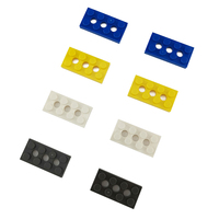 No.3709b MOC plaque 2x4 avec 3 trous en plastique bricolage accessoires jouet briques blocs de construction