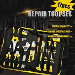 17-teiliges Chrom-Vanadium-Stahl Werkzeugset mit Reißverschluss-Tragetasche Langlebige Handwerkzeuge für Heimwerker und Wartung - Product Image 5