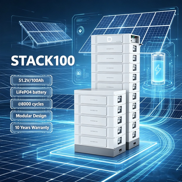 Wholesale Price Dyness STACK100 LiFePO4 High Voltage Battery 30-60kWh BESS Solar Storage Large Stock Fast Delivery