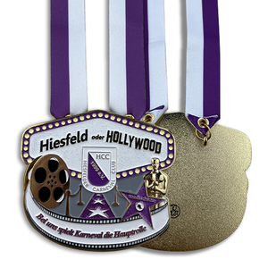 Personalizado 3D Hiesfeld brillo oro Metal medalla carnaval desafío medalla medallón hecho a mano Metal artesanía - Product Image 2