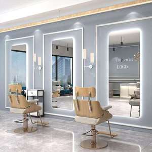 Miroir de coiffure mural simple face, tendance et populaire sur internet, pour salon de coiffure - Product Image 5