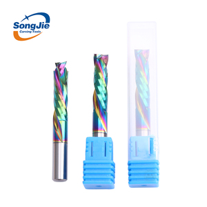 Molino <span class=keywords><strong>de</strong></span> extremo <span class=keywords><strong>de</strong></span> compresión hacia arriba y hacia abajo en espiral <span class=keywords><strong>de</strong></span> dos flautas <span class=keywords><strong>de</strong></span> 6mm para <span class=keywords><strong>cortador</strong></span> <span class=keywords><strong>de</strong></span> carburo <span class=keywords><strong>de</strong></span> plástico, fresa compuesta 2f - Product Image 5