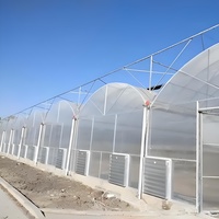 Vente en gros Serre d'extérieur GT Grande serre commerciale agricole multi-travée avec cadre en métal pour plantes