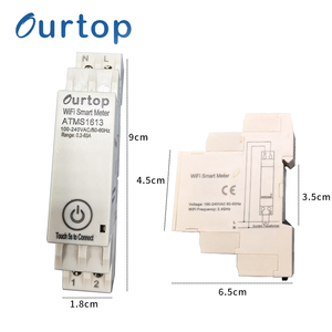 Fábrica al por mayor tuya WiFi medidor inteligente 63a 50a para control remoto de Riel Din 100-240vac medidor de energía voltaje fuga de corriente - Product Image 6