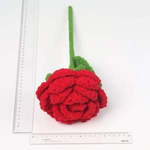 Rosas de Ganchillo Hechas a Mano, Flores Artificiales, Ramo de Rosas Preservadas, Regalos para el Día de San Valentín y el Día de la Madre, Flor de Ganchillo - Product Image 3