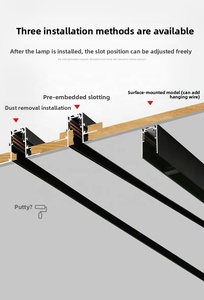 Système d'éclairage sur <span class=keywords><strong>rail</strong></span> LED magnétique en aluminium ultra-mince de 20 mm avec alimentation magnétique pour éclairage commercial intérieur - Product Image 4