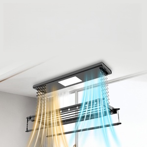 Remote control lifting voice control disinfection air <b>drying</b> wall mounted <b>electric</b> <b>drying</b> <b>rack</b> - Product Image 4