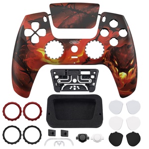 Carcasa de Repuesto para Control de PS5, Diseño Personalizado Purgatory Fire Serpent LUNA, con Cubierta para el Panel Táctil - Product Image 3