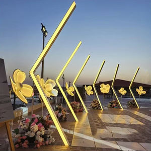 ไฟ LEDA RGB ตกแต่งโครงโลหะเรืองแสง รูปทรงอุโมงค์โค้ง สำหรับงานแต่งงาน ทางเดิน งานกลางแจ้ง ปาร์ตี้ ปรับแต่งได้ - Product Image 1