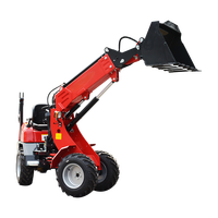 Günstiger CE EPA Diesel-Radlader Garten-Hydraulik-Radlader 4x4 WD für Hofarbeiten und Landwirtschaftsprojekte mit Teleskoparm