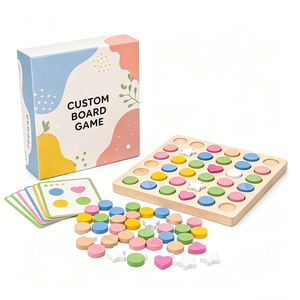 Jeu de société en bois sur mesure, fabrication vietnamienne, jeu de cartes écologique, illustrations personnalisées, ensemble complet d'accessoires de jeu - Product Image 6