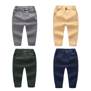 Pantalons cargo pour garçons très vendus 2020, doux et confortables, 100% coton, couleur unie - Product Image 6