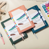 Planificateur d'horaire hebdomadaire avec logo personnalisé sans date A5 carnet de planification mensuelle logo cadeau gravé au laser PU livre en anglais