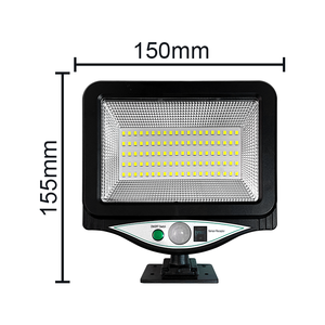 Panneaux solaires séparés pour cour, garage extérieur, lampes de rue à détection de mouvement, lampes murales à télécommande et rechargeables - Product Image 4