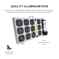 Système de refroidissement externe OCOCOO BC26, 12 ventilateurs, kit de radiateur en aluminium avec pompe et réservoir, 220V, pour serveur IA, laser industriel