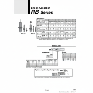 โช้คอัพ RB2015นิวเมติก SMC - Product Image 1