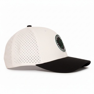 Gorra de Golf Personalizada OEM con Malla Perforada, Logotipo, 5 Paneles, Visera Ligeramente Curvada, Cierre a Presión, Parche de Goma Impermeable - Product Image 3