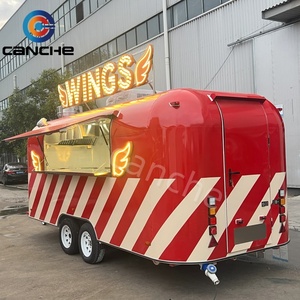 Chariot de restauration rapide multifonctionnel mobile, chariot à tacos, chariot à hot-dogs, bar à bière, remorque de restauration, chariot à en-cas en acier inoxydable - Product Image 3