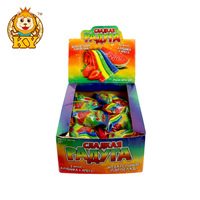 China Wholesale Kingyang Brand Sugar Coated rainbow Sour Candy Licorice Gummy Candy Roll Soft Candy 20g
