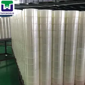 Guangdong Leverancier Verpakking Waterdichte Overdracht Opp Bopp Sterke Lijm 2 "X 110 Yard Doorzichtige Plakband